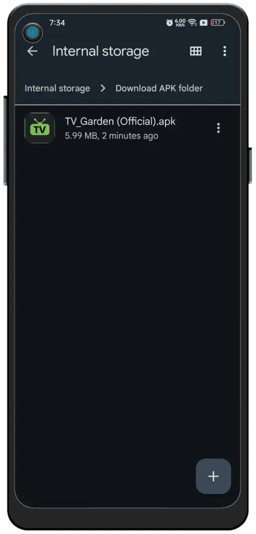 Find APK file